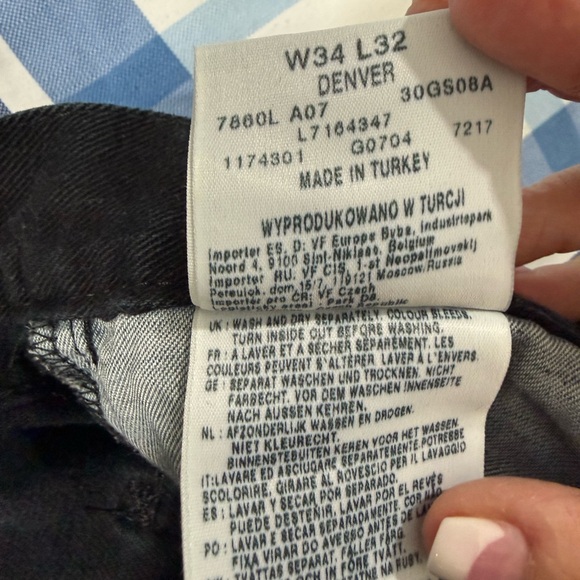 Lee Mens Black Denim Jeans 34x32 - Picture 5 of 9